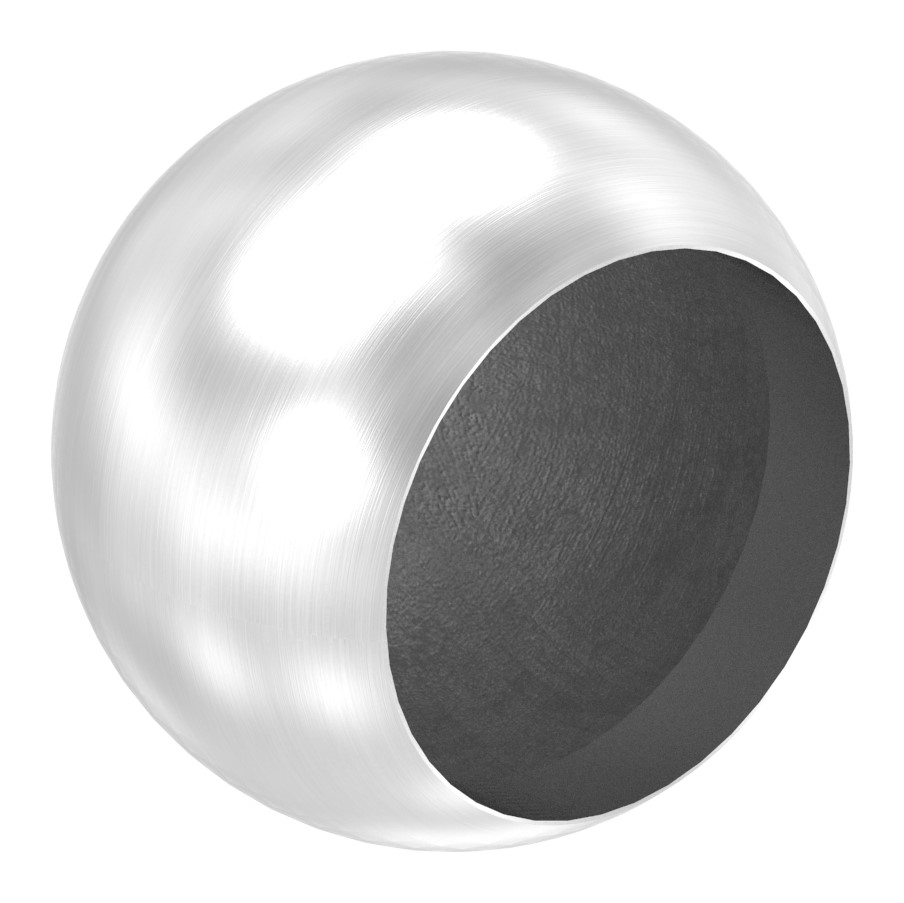 Rohrabschlusskugel hohl für 48,3mm Rohr, mit M8