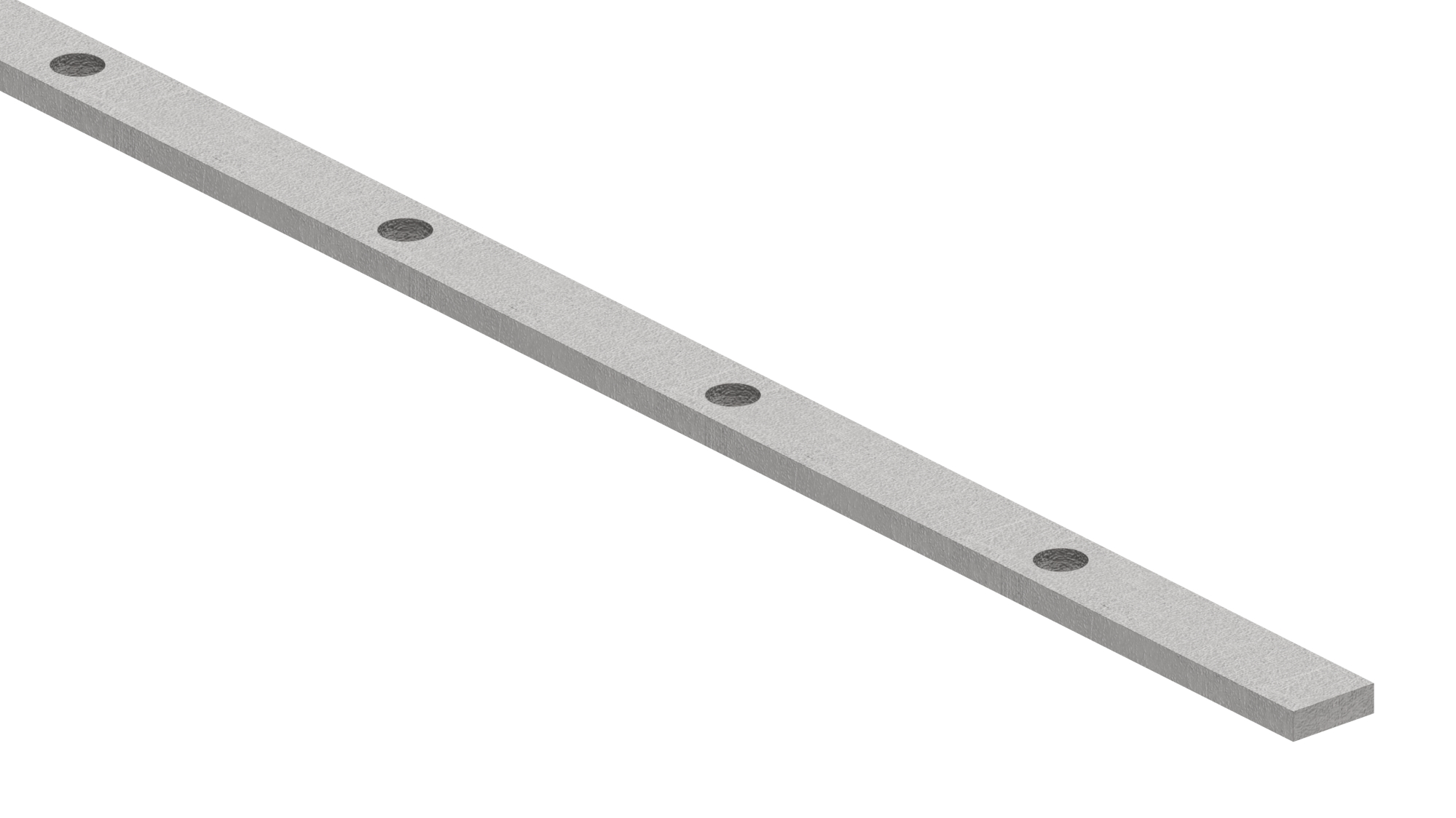 Lochleiste S235JR, 25x8mm, Lochabstand 120mm, 2000mm