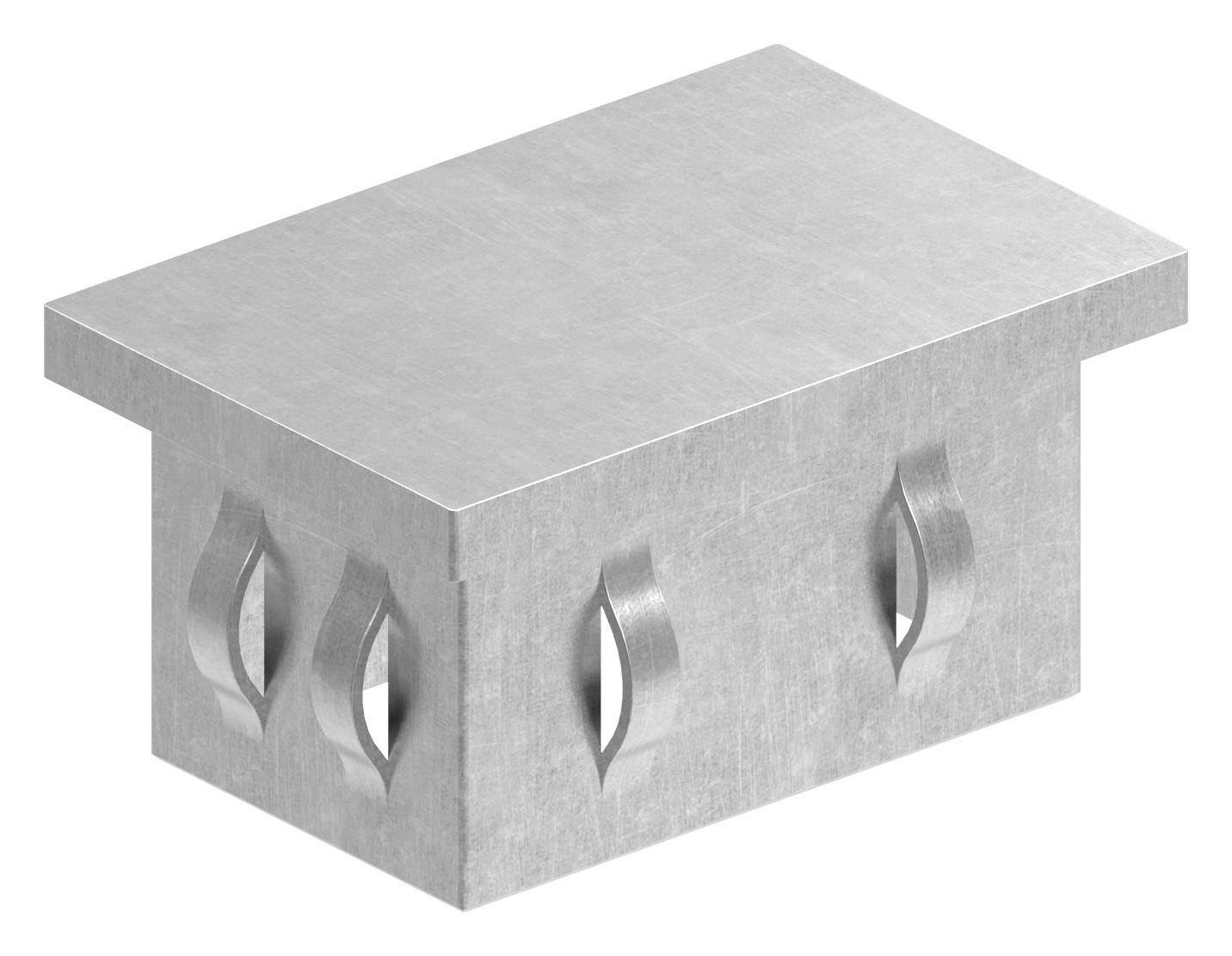 Stahleinschlagkappe, für, Rechteckrohr 60x40mm