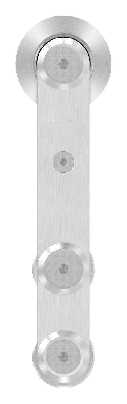Einzelrollwagen für Glasschiebetüren, V2A