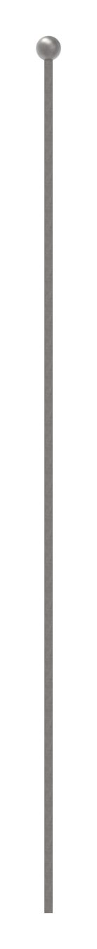 Kugelstab 12 x 12mm, Länge 1000mm,  Kugel 35mm
