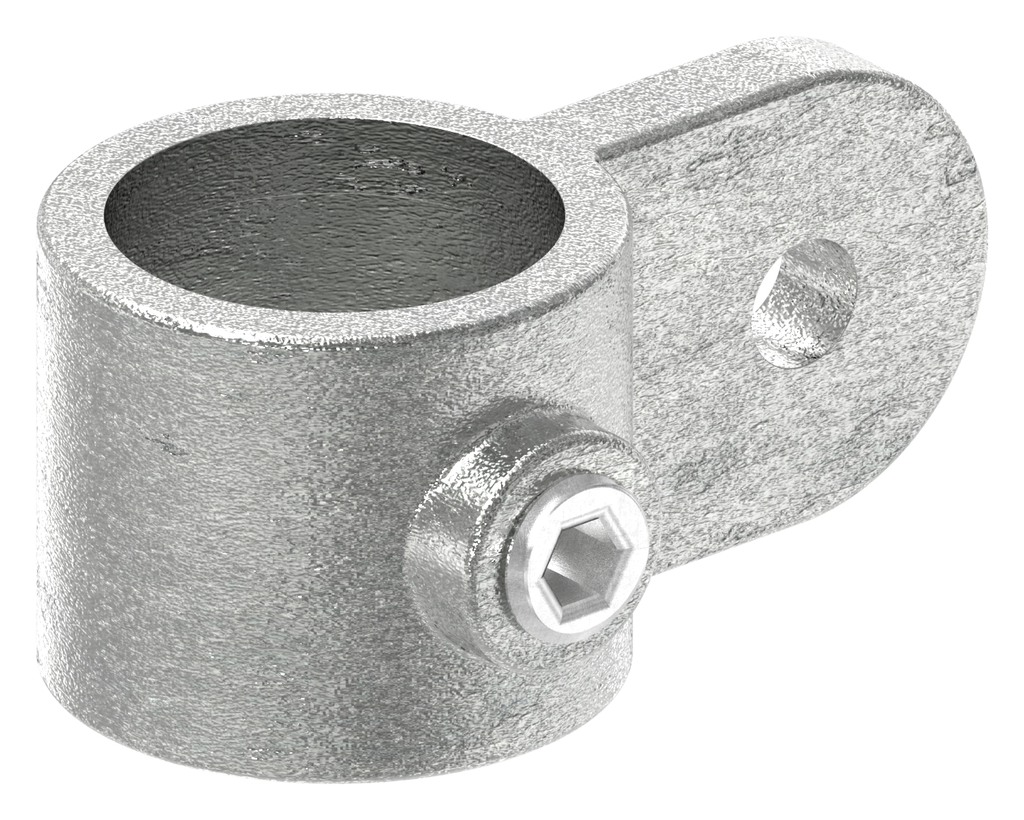 Halter mit einer Lasche, für Rohr Ø 33,7mm