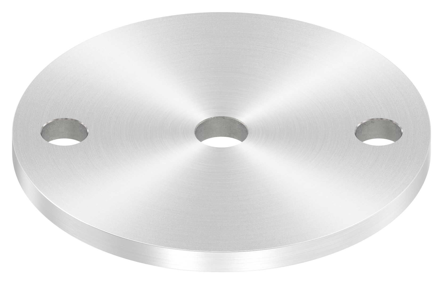 Ankerplatte Ø 100x6mm, mit Rundschliff, V2A