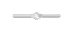 Zierstab aus Ø 12mm, doppelt, H: 1000mm, V2A