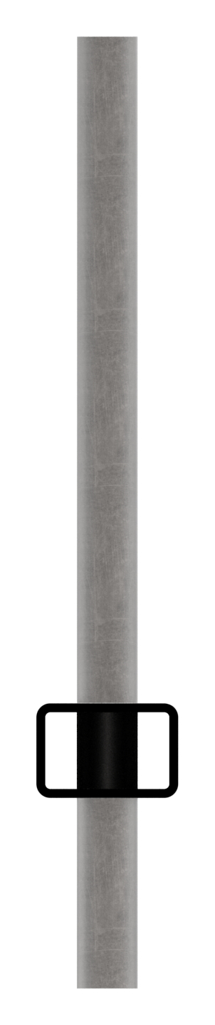 Rechteckrohr S235JR, 30x20x2mm, Löcher für Ø 13mm mit Abstand Mitte-Mitte 120mm, L: 3000mm