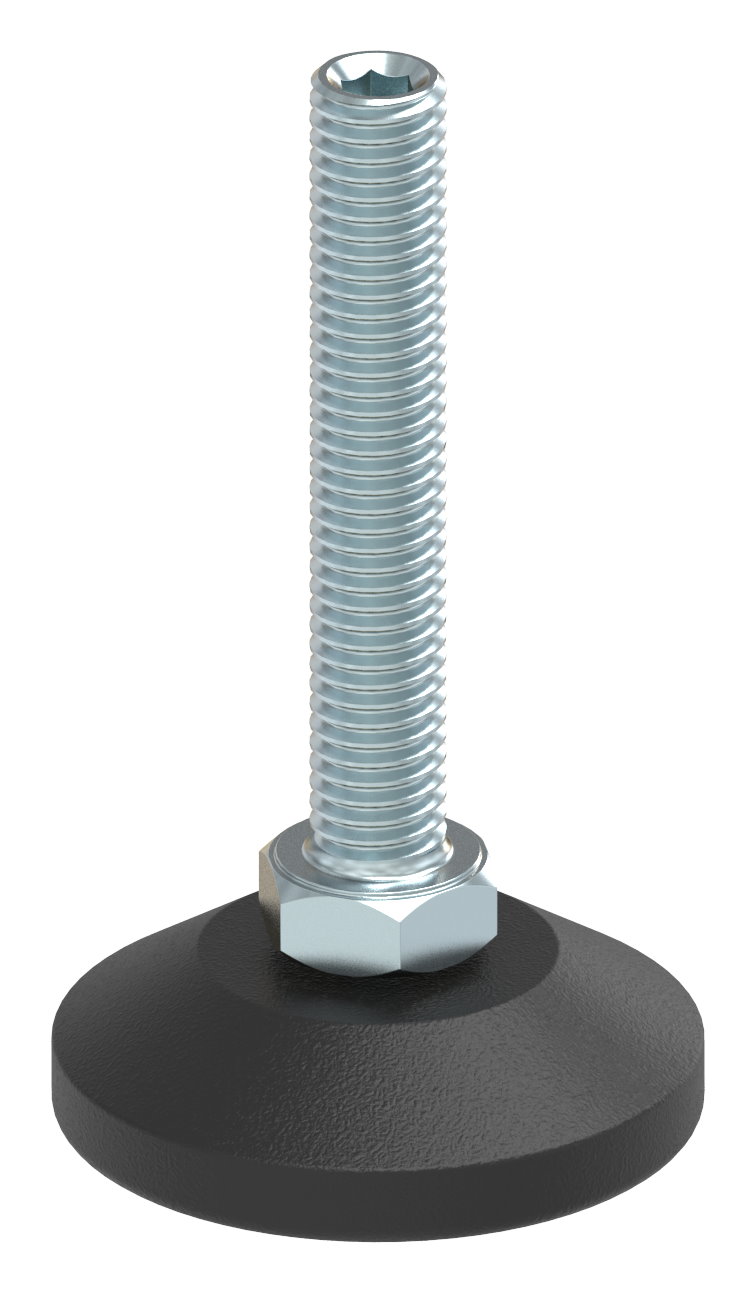 Stellfuß mit Justierschraube mit Innensechskant