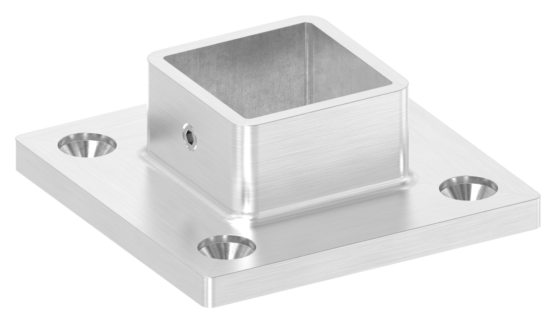 Wand- und Bodenanker, für Rohr 30x30mm, V2A