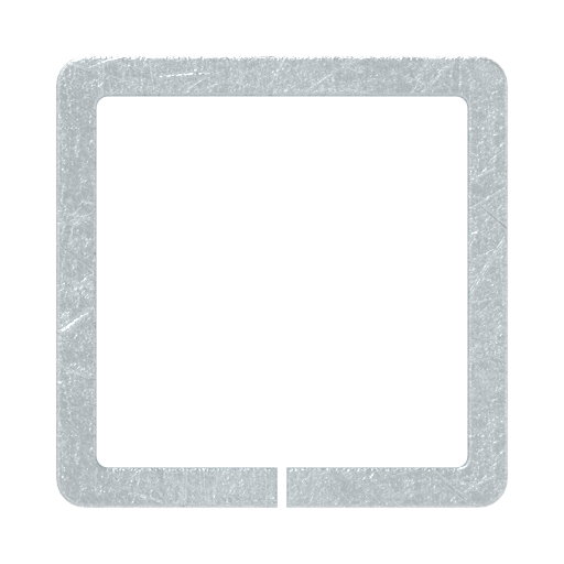 Ausgleichshülse von 8x8 auf 10x10mm, verzinkt