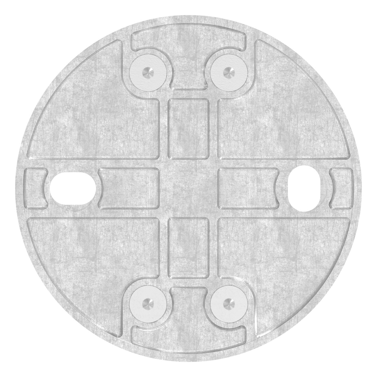 Wandbefestigung für Geländerpfosten 48,3mm, V2A