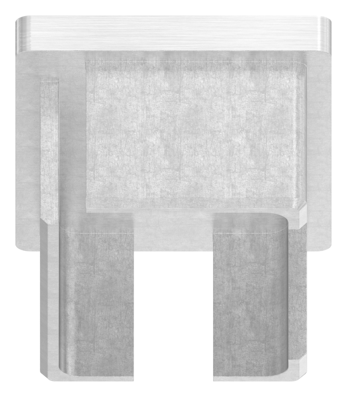 Einsteckkappe, für Rohr 60x40x2,0mm mit M8 Gewinde, V2A