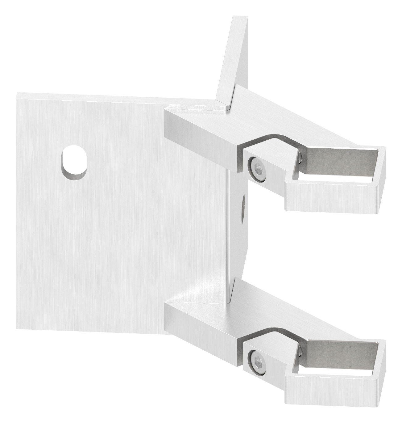 Wandbefestigung als Außenecke für Pfosten 40x40mm, V2A