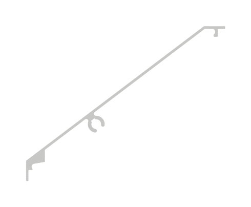 Design-Abdeckung für eleganza canopy, L: 3000mm, Aluminium E4/EV1