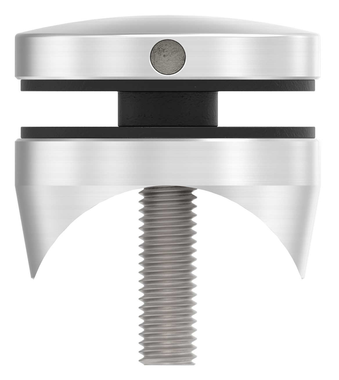 Glaspunkthalter 52mm, Anschluss: 48,3mm, V2A
