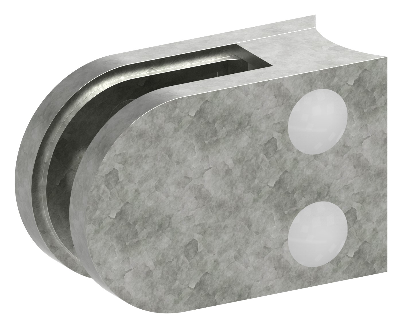 Glasklemme Mod. 12, Anschluss: 42,4mm, Zink roh