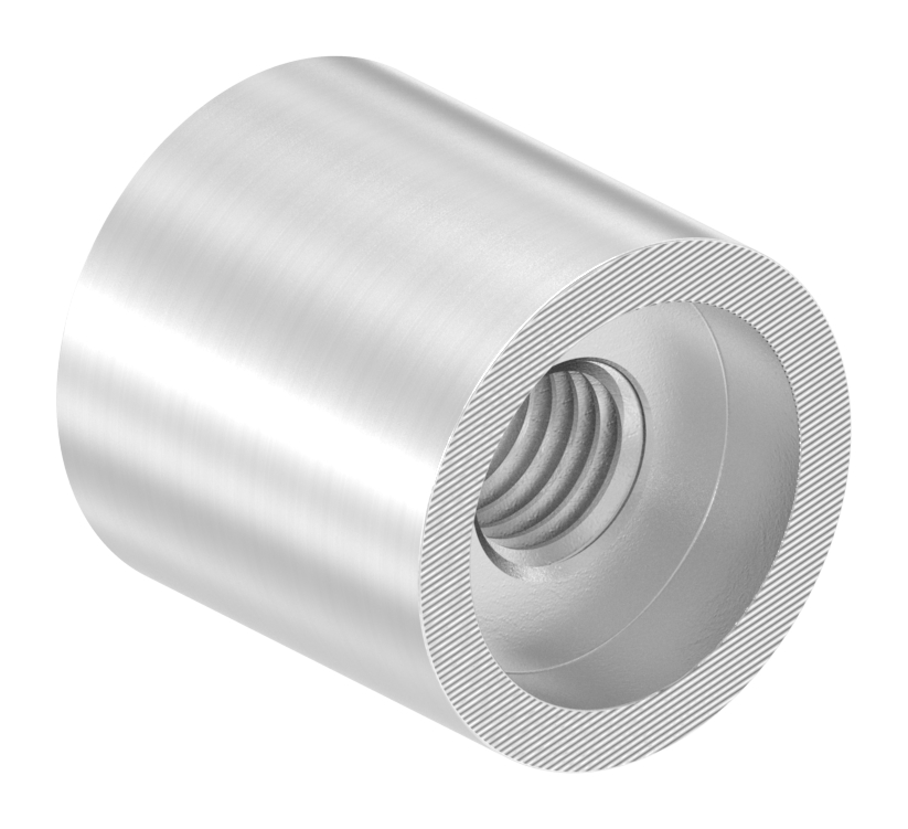 Wandhalter beide Seiten flach, Länge 25mm, V2A