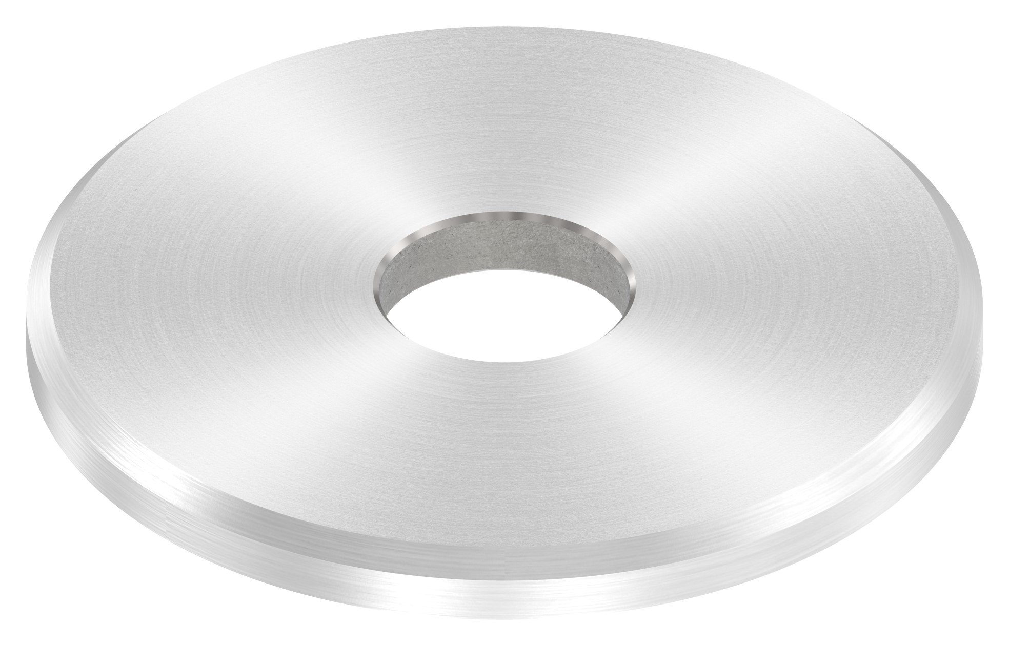 Beilagscheibe 40x3mm mit Fase, Bohrung 10,5mm, V2A