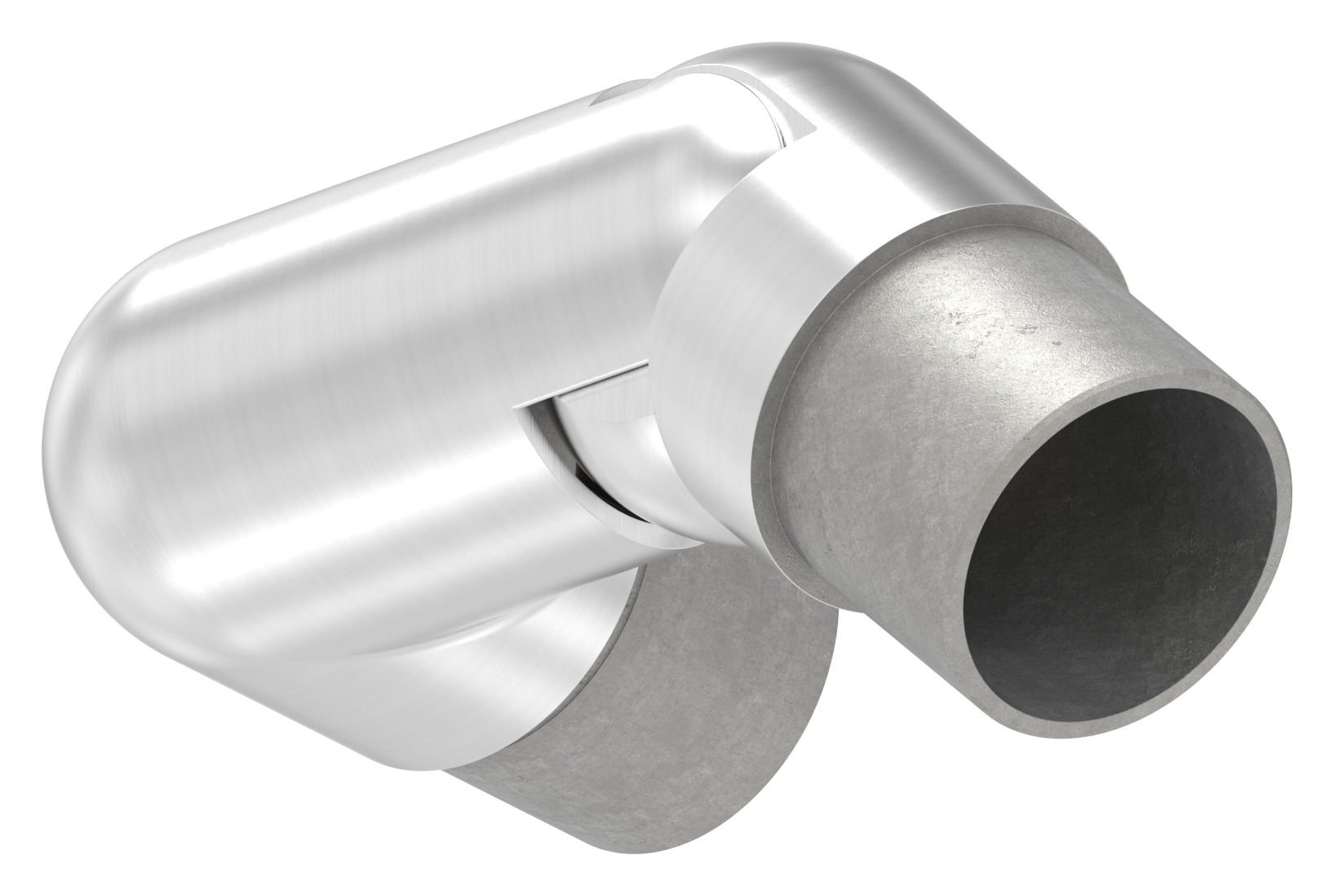 Gelenkstück links, für Rohr 42,4x2,0mm, V2A