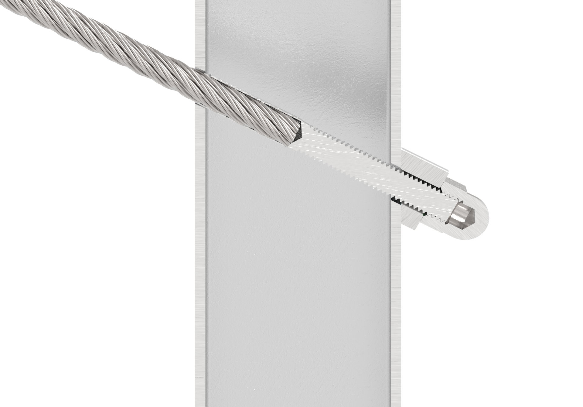 Formanschluss, für Gewinde M8, V2A