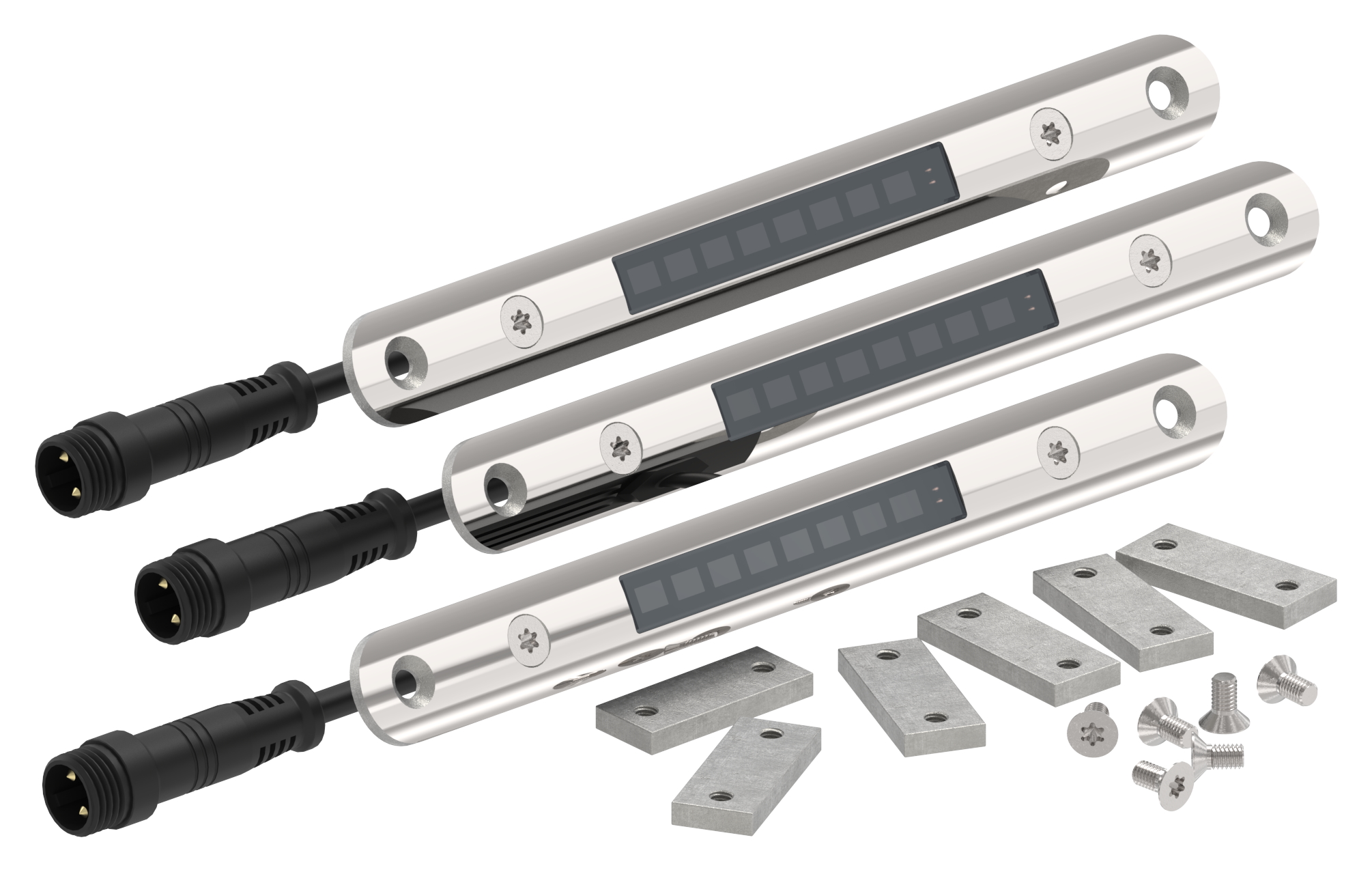LED-Modul-Set für Rundrohre 42,4 - 48,3mm, 3000K