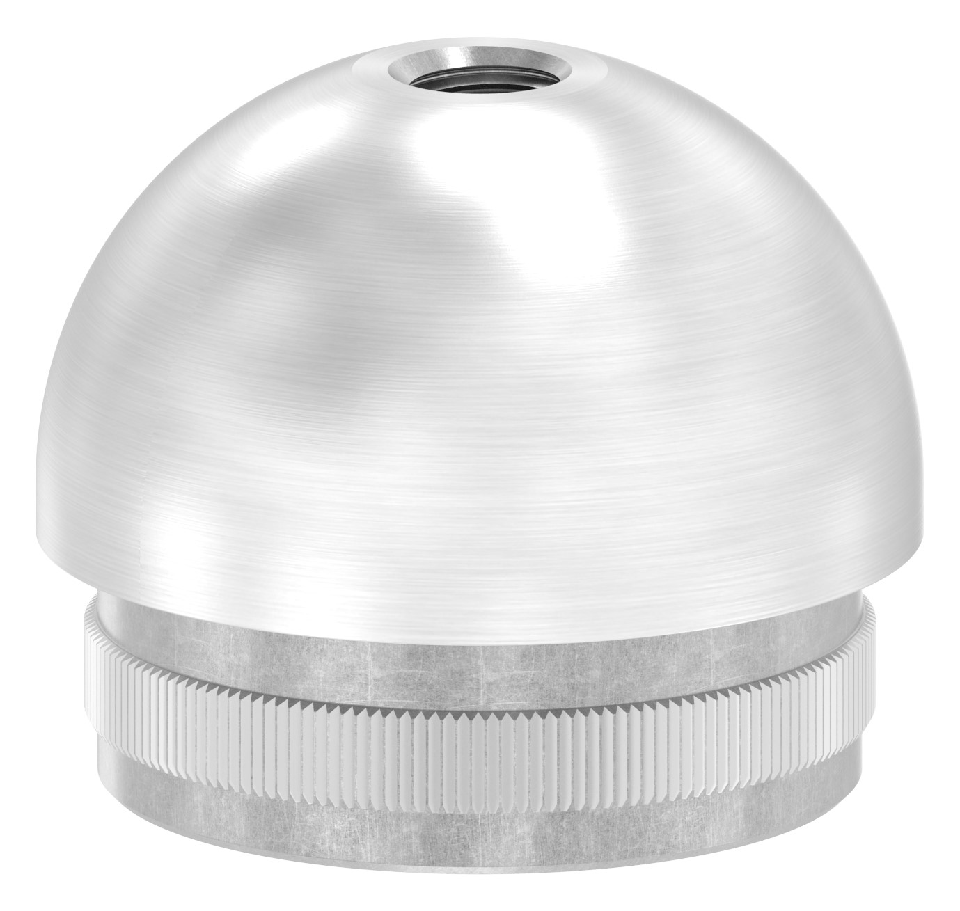 Rohrabschlussstopfen mit M8, für Rohr 42,4x2,5mm, V2A