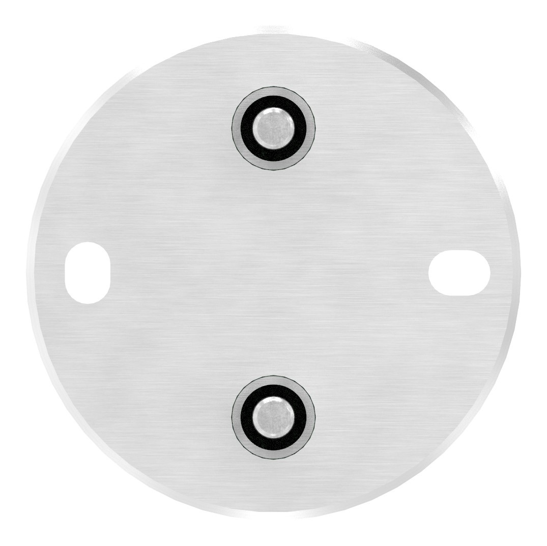 Wandbefestigung für Geländerpfosten 42,4mm, V2A