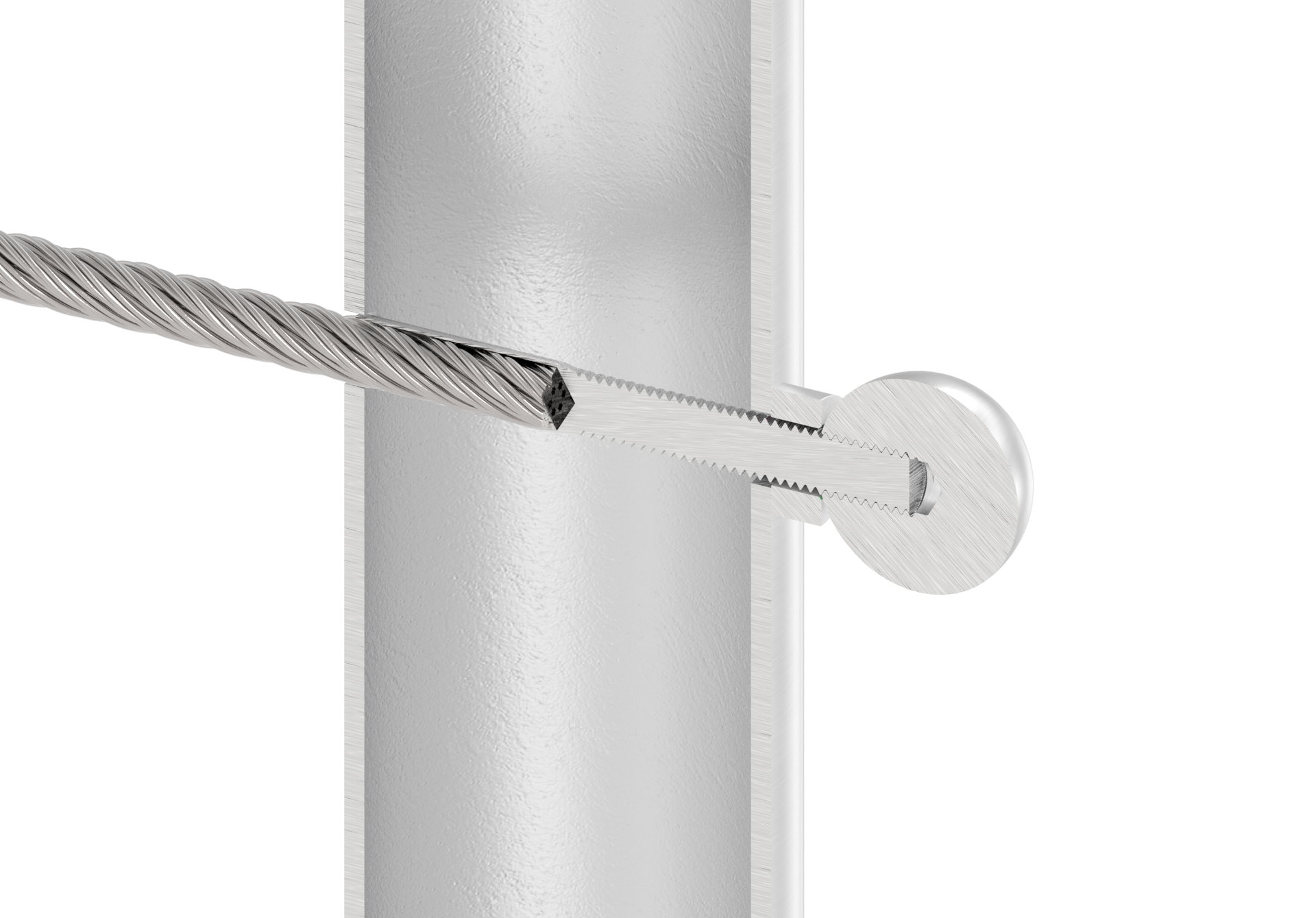 Formanschluss, mit Bohrung 6,5mm, V2A