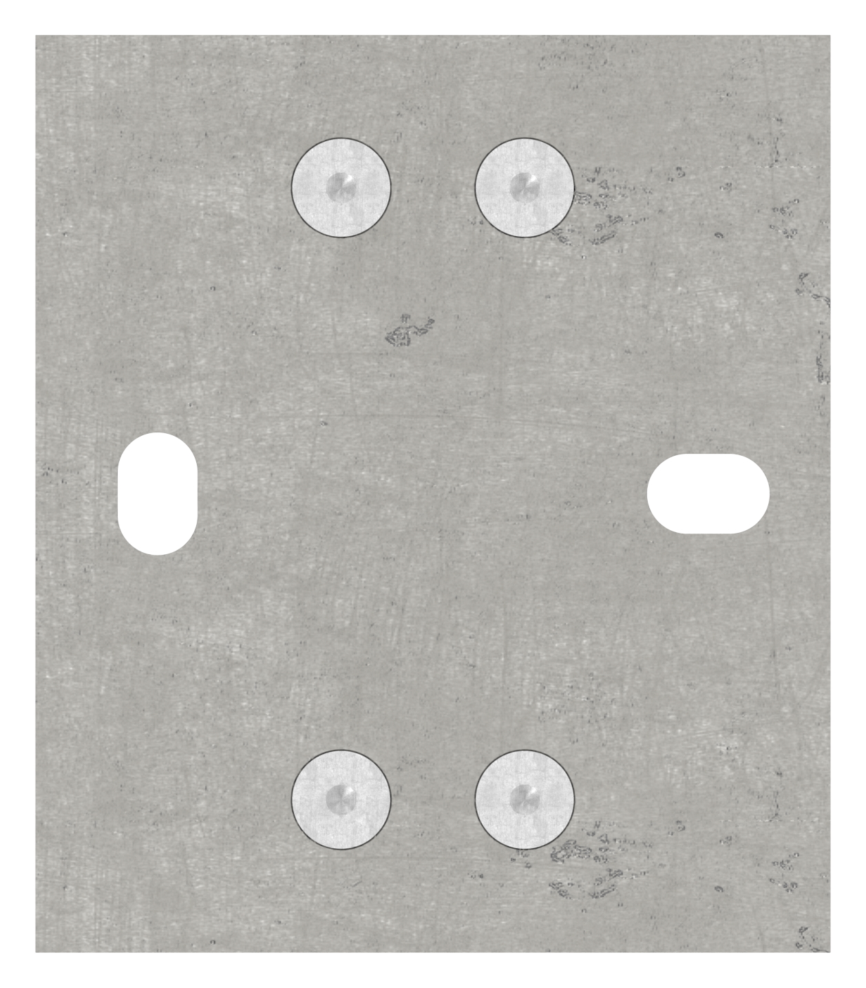 Wandbefestigung für Geländerpfosten 40x40mm, V2A