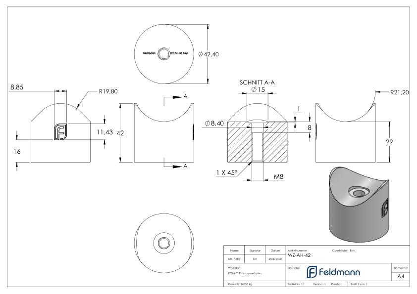 Ausrichthilfe für Rohre 42,4mm