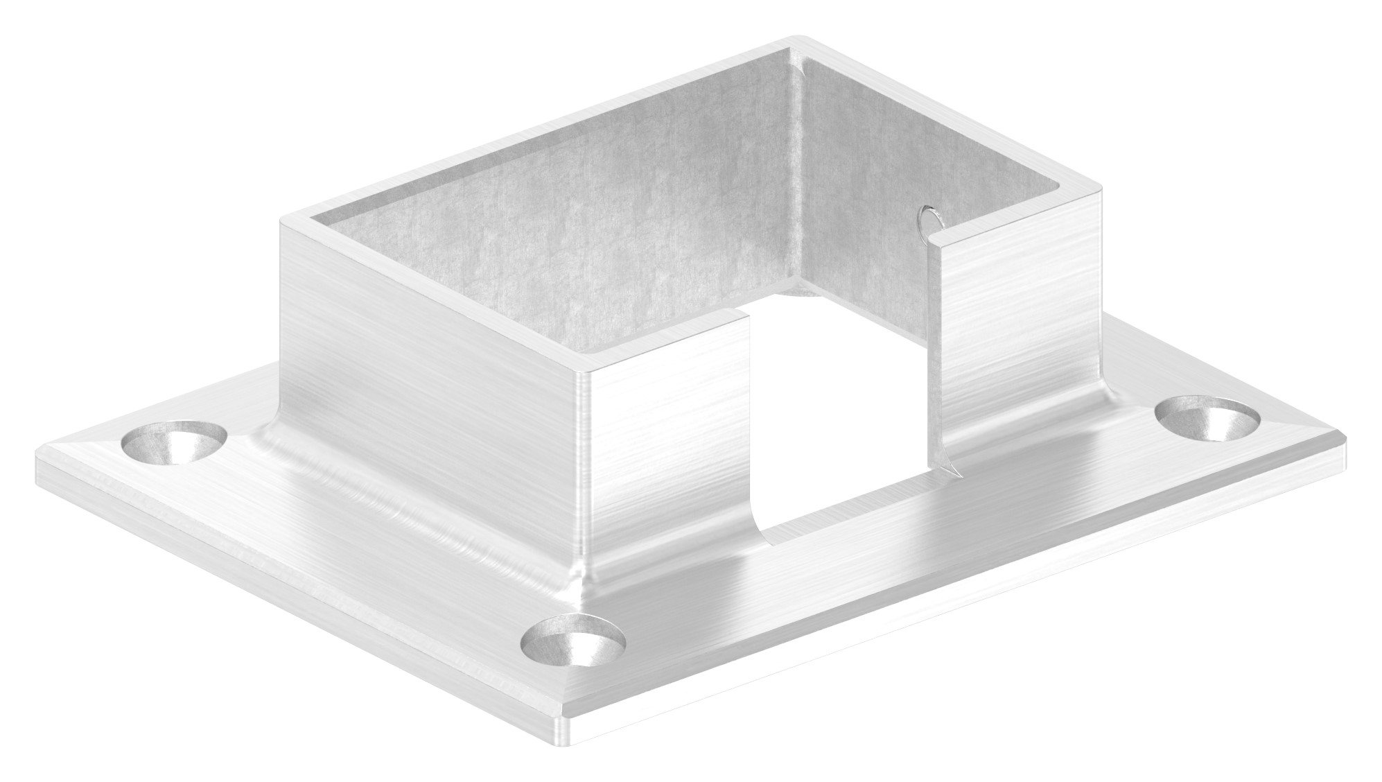 Wandbefestigung für Nutrohr 60x40mm, V2A