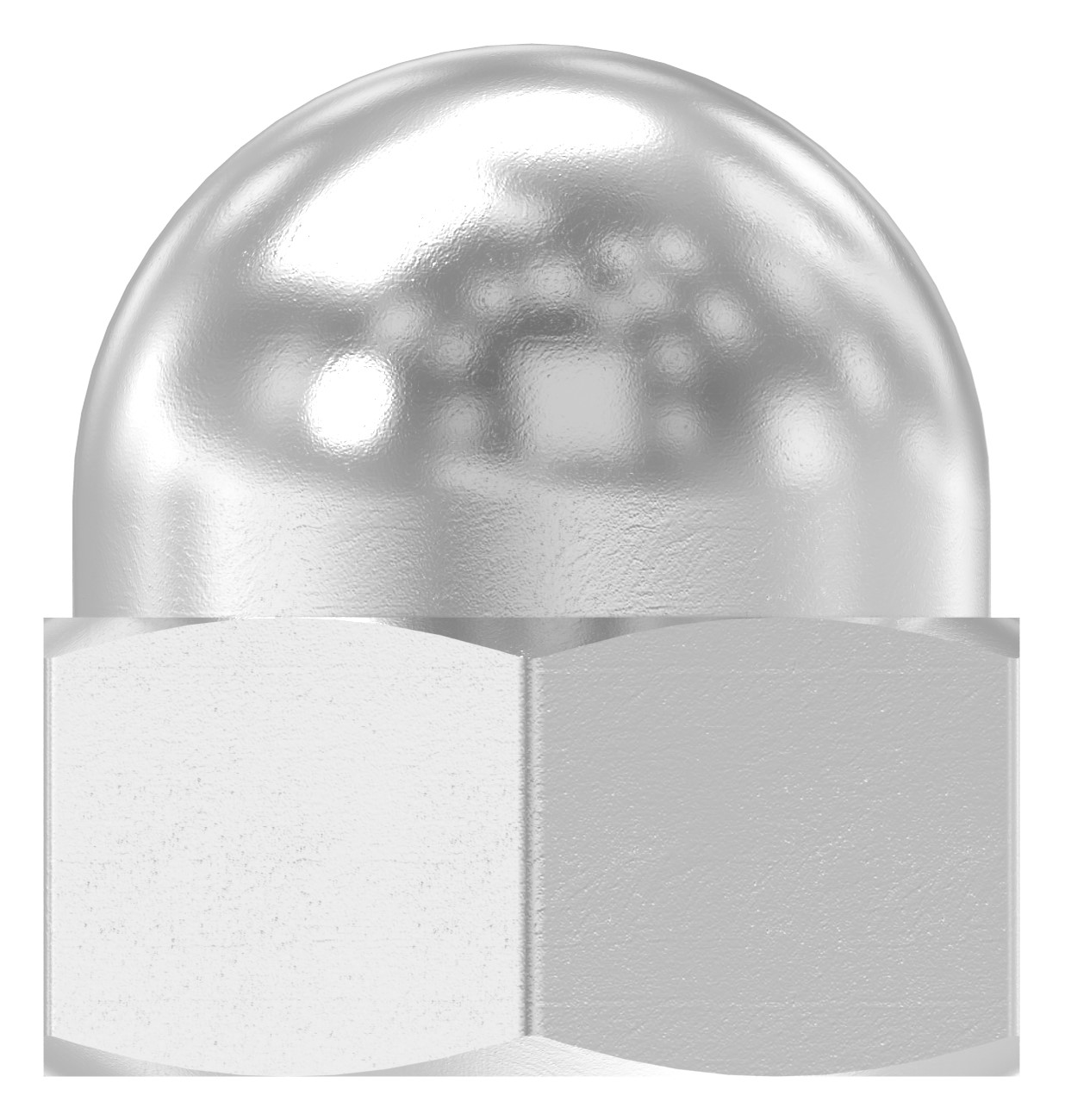 Sechskant-Hutmutter M10, DIN 1587, V2A