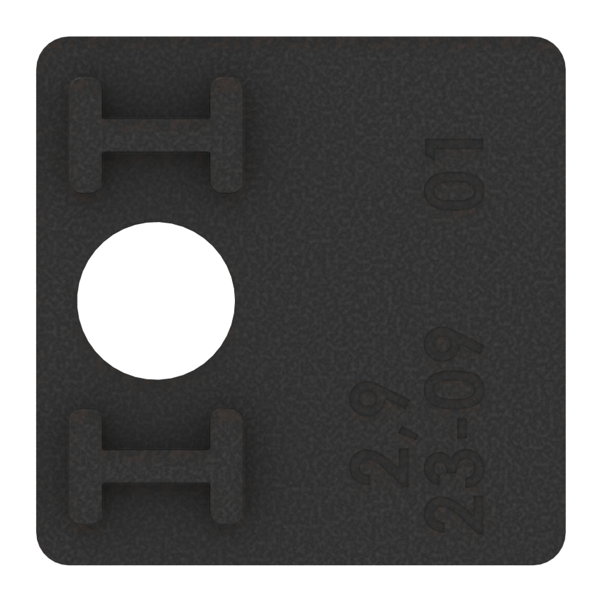 1 Paar Gummi für Mod. 36, für ESG-Glas 12mm