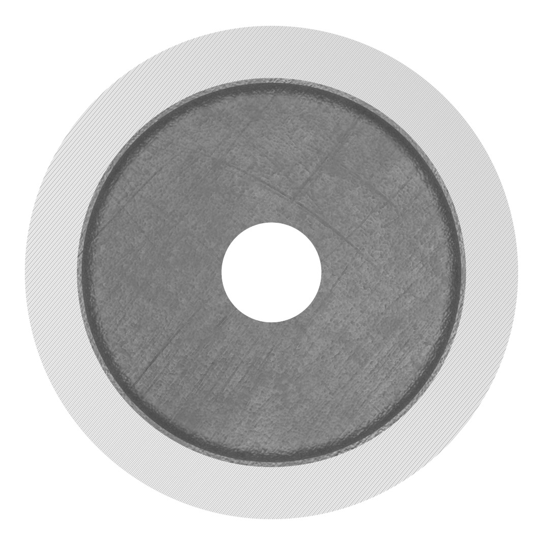 Unterteil Ø 52 mm, mit Durchgangsbohrung , t: 50mm, V2A Unterteil Ø 52 mm, mit Durchgangsbohrung , t: 50mm, V2A