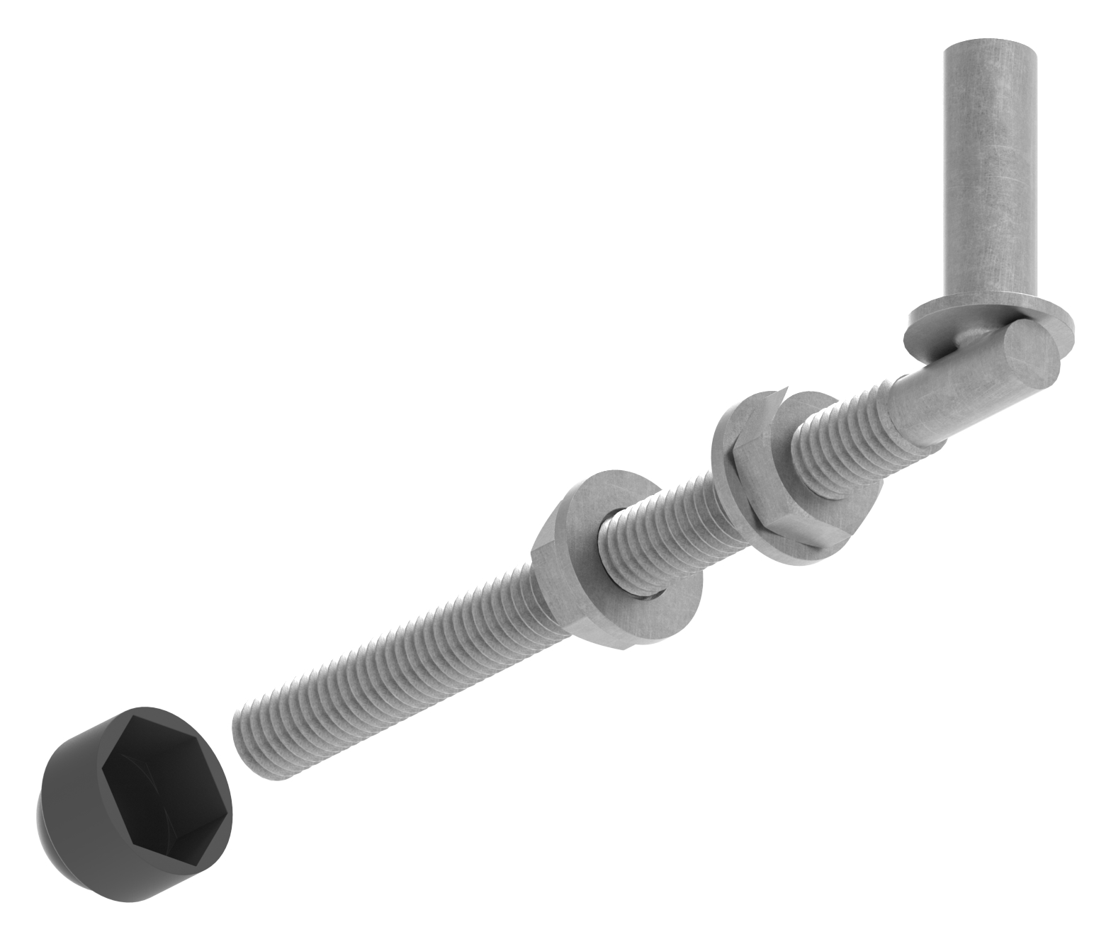 Kloben zum Durchschrauben für Ø 13mm, L: 160mm