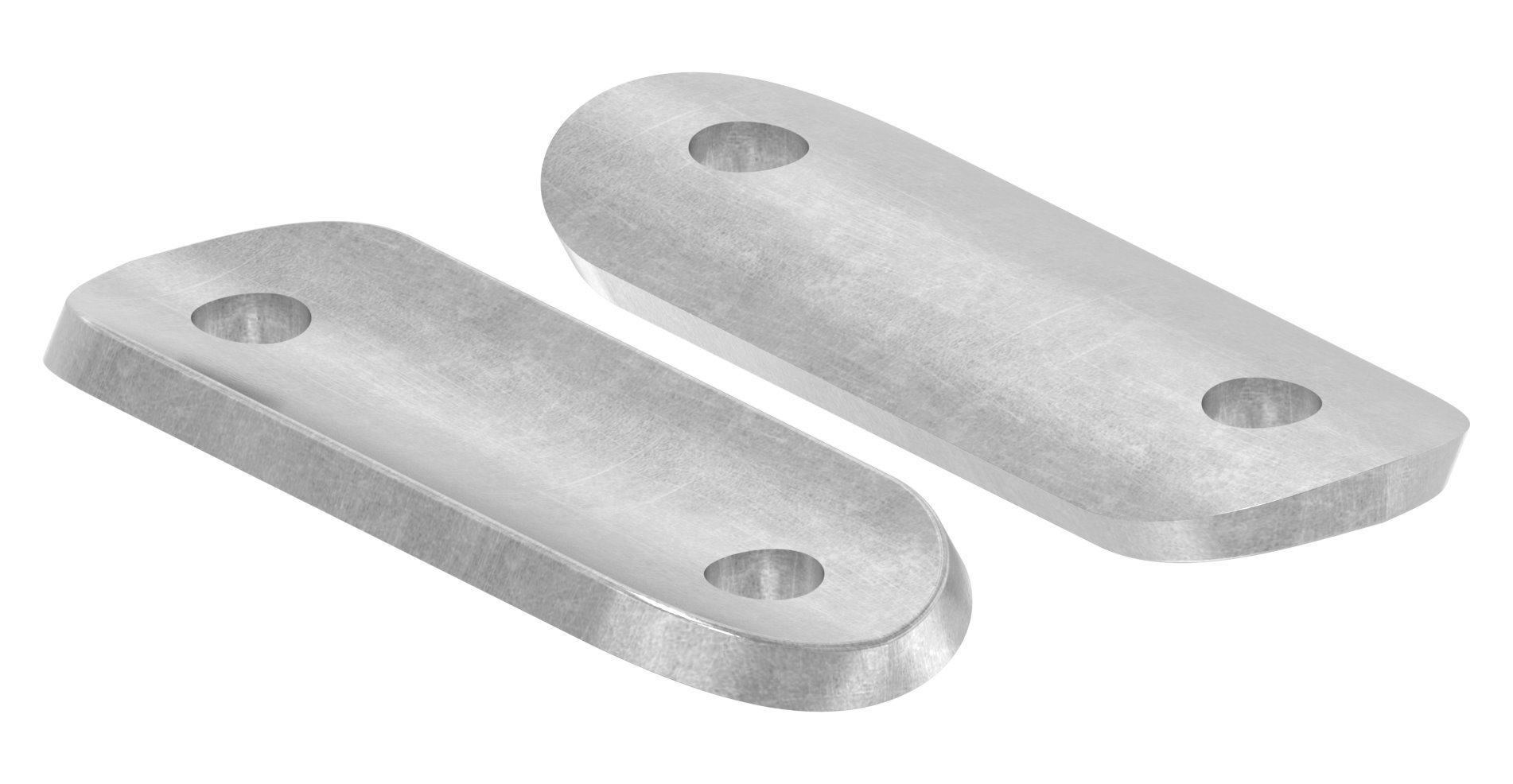 Handlaufanschlussplatte S235JR, Rohranschluss Ø 42,4mm