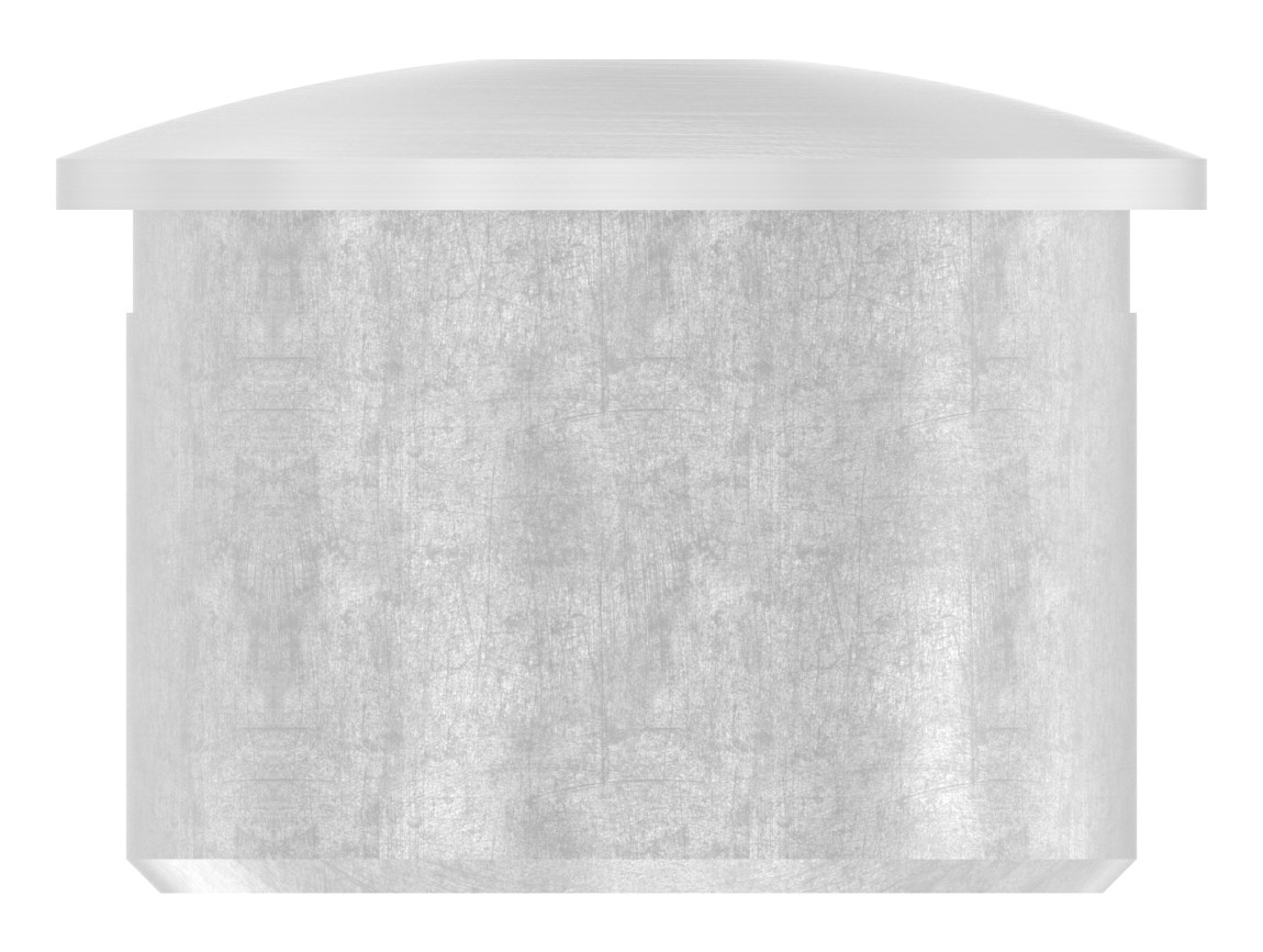 Rohrabschlussstopfen zum Kleben mit M8 für 33,7x2,0mm, V2A
