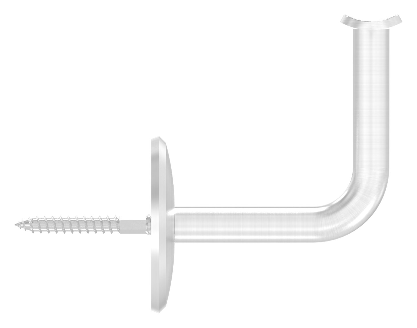 Handlaufhalter mit Handlaufanschlussplatte 42,4mm, V2A
