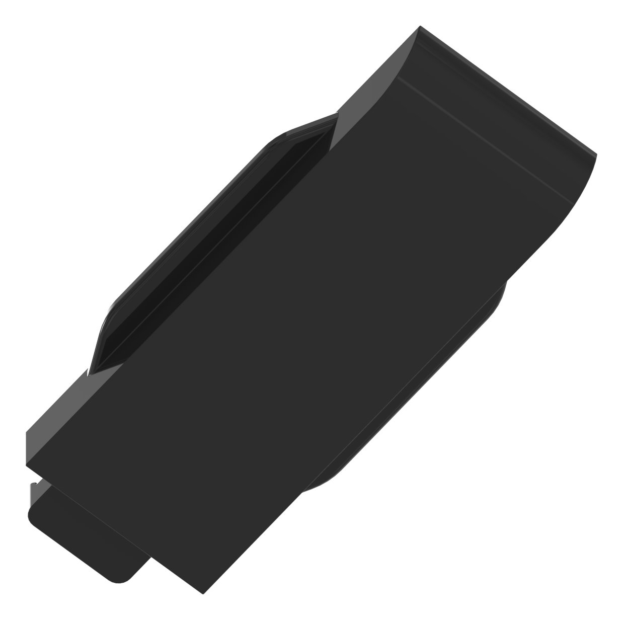 Sicherungsplatte für Mod. 36 - Zink roh pulverbeschichtet in RAL 9005 matt