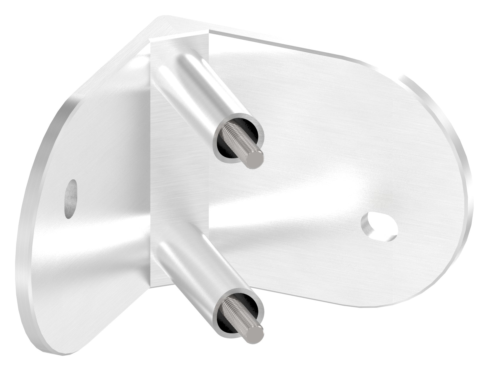 Wandbefestigung für Geländerpfosten 90° Innenecke, V2A