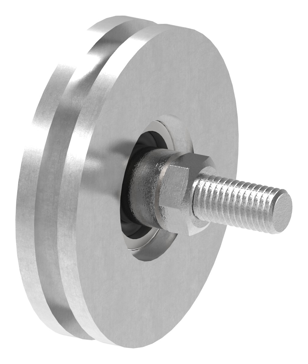 Schiebetorrolle mit U-Rille