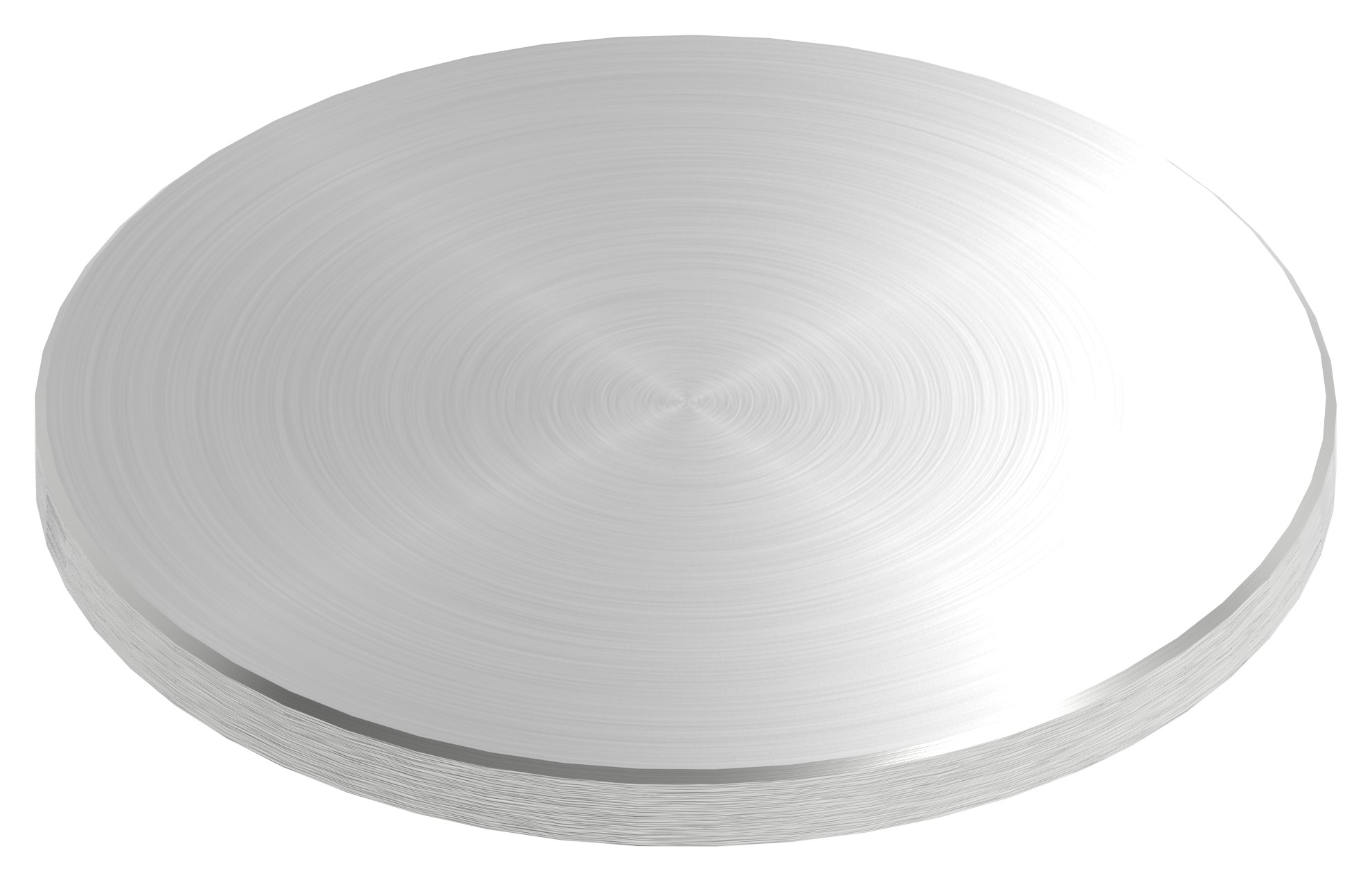 Ronde Ø 120x8mm, mit Rundschliff und Fase, V2A