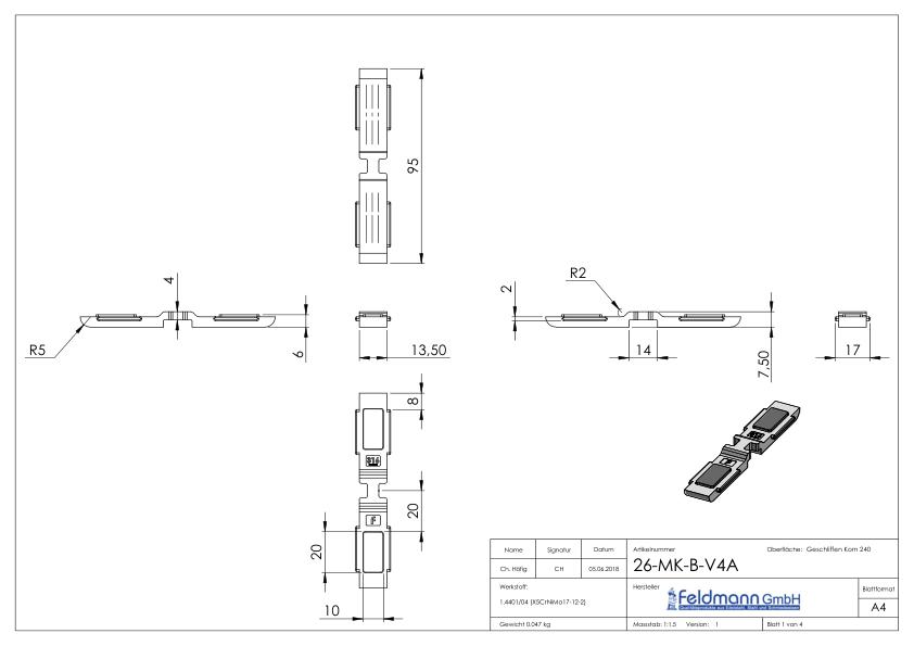 Sichtschutz Sicherungsboden MK Mod. 26, V4A