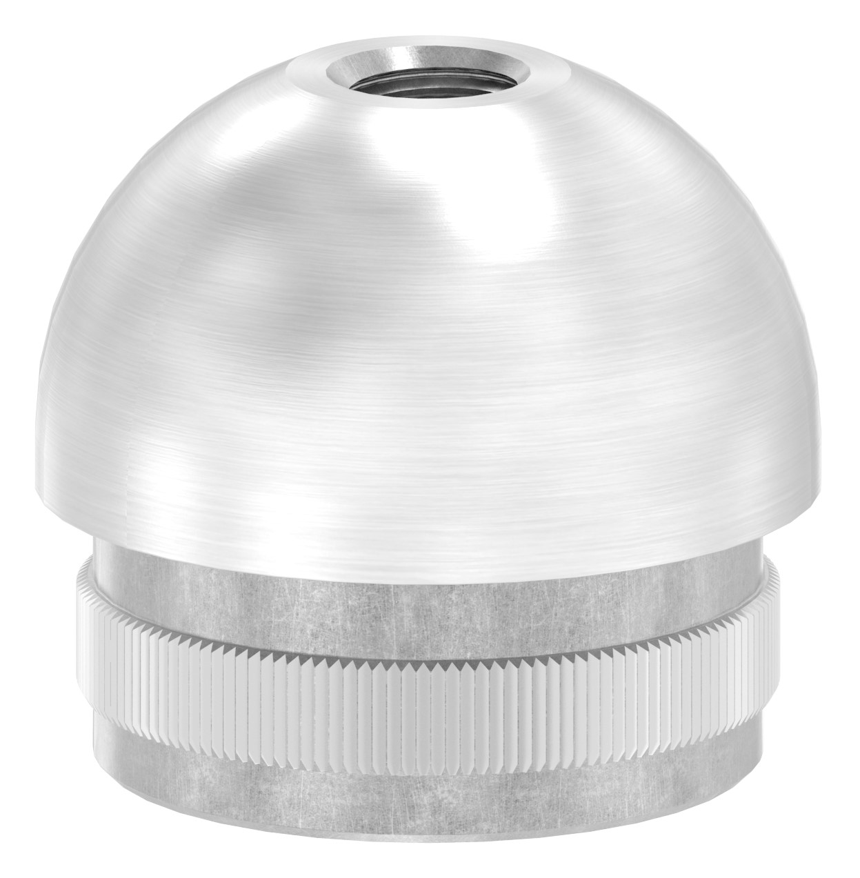 Rohrabschlussstopfen mit M8, für Rohr 33,7x2,0mm, V2A