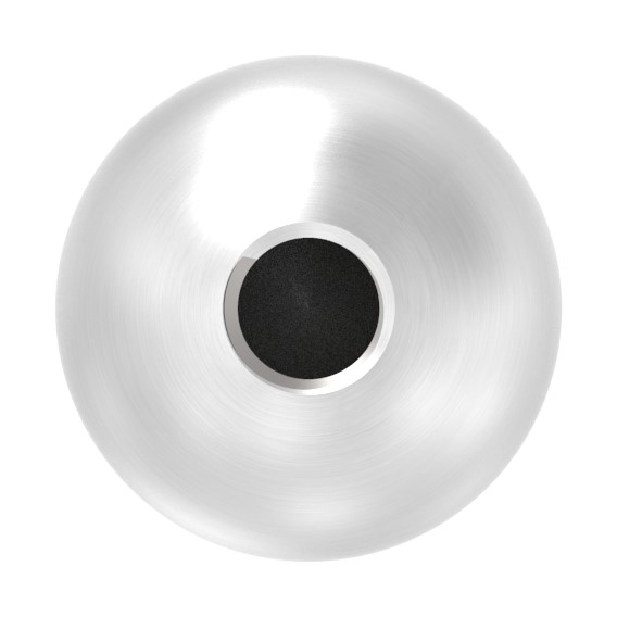 Vollkugel Ø 15mm mit Gewinde M5, V2A