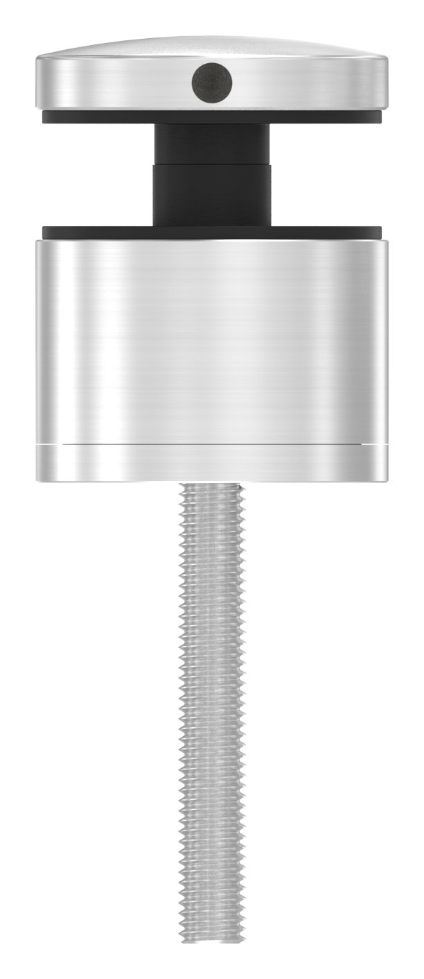 Glaspunkthalter 52mm, flach, verstellbar, V2A