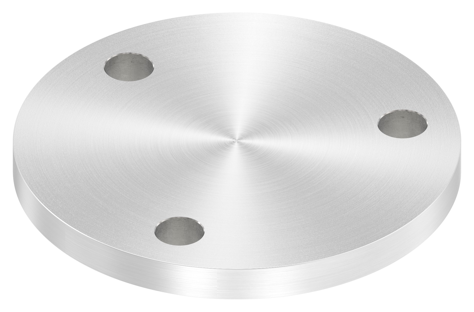 Ankerplatte Ø 120x10mm, mit Rundschliff, V2A