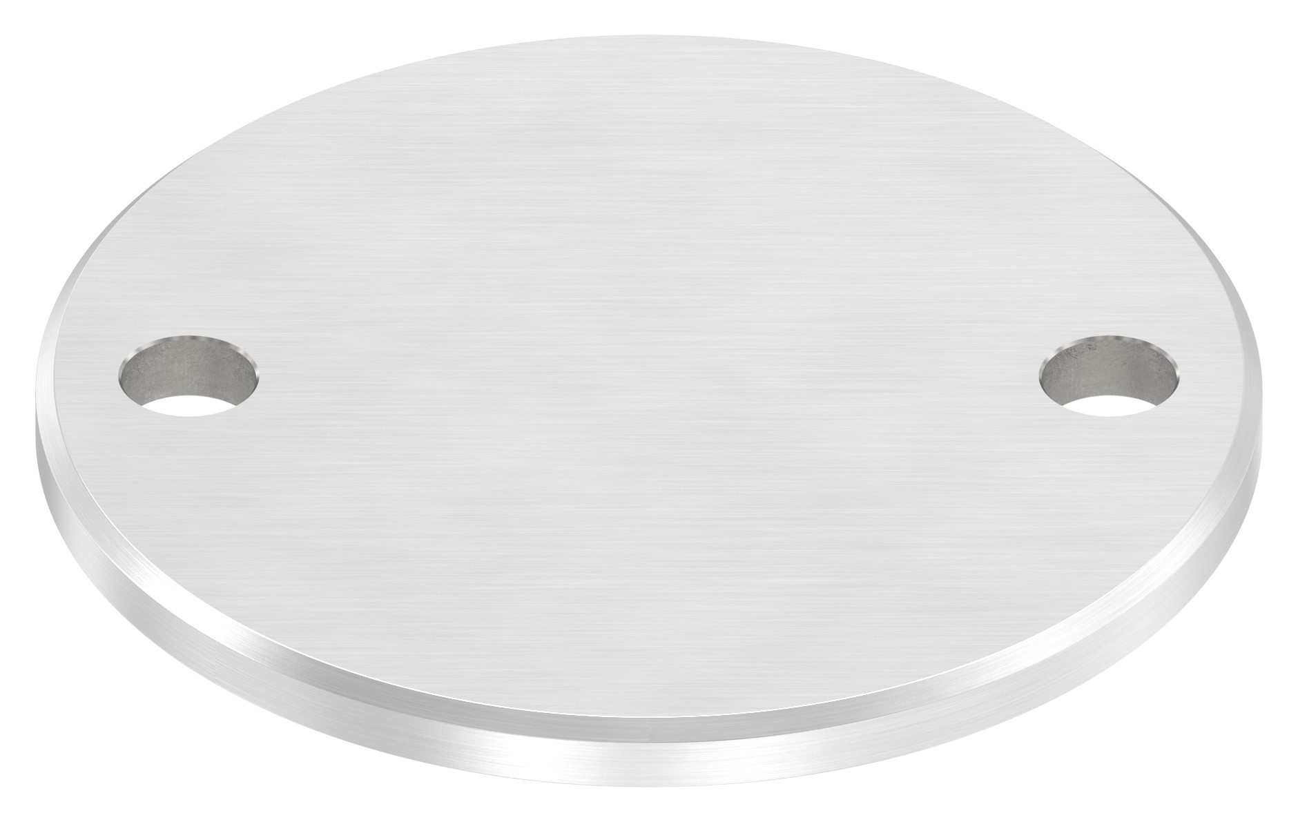 Ankerplatte Ø 100x6mm, mit Längsschliff und Fase, V2A
