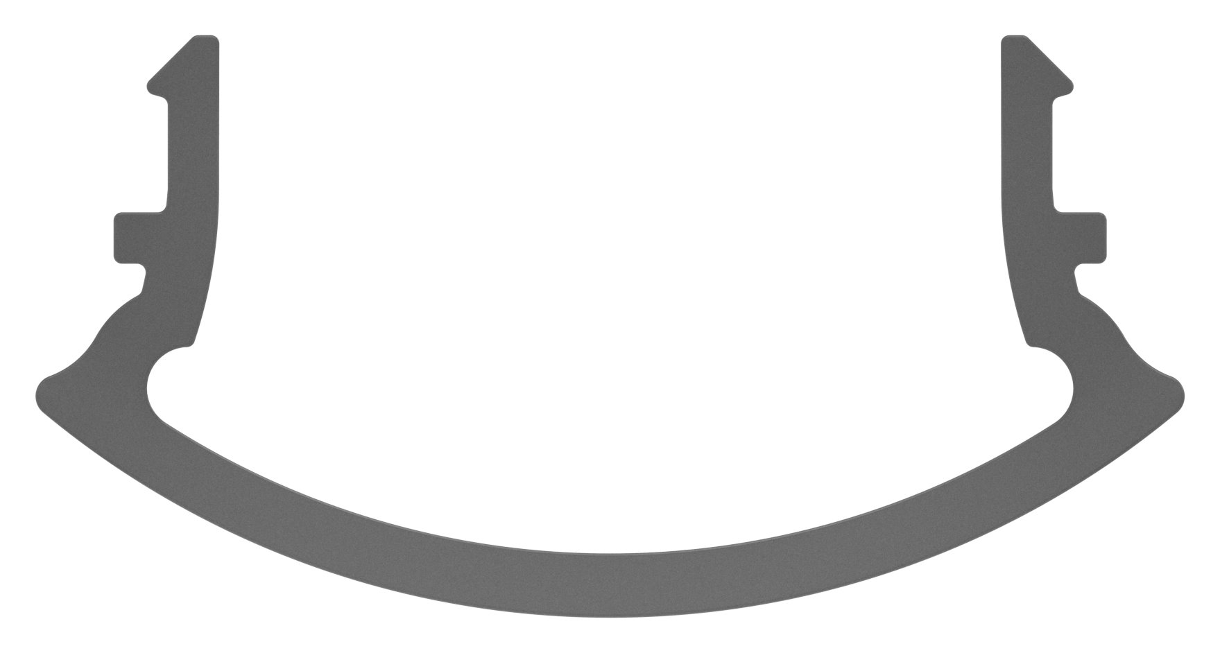 LED-Nutrohr LUNORA®, Kunststoffabdeckung diffus für Rund-Nutrohr 42,4mm, PMMA, L: 3000mm