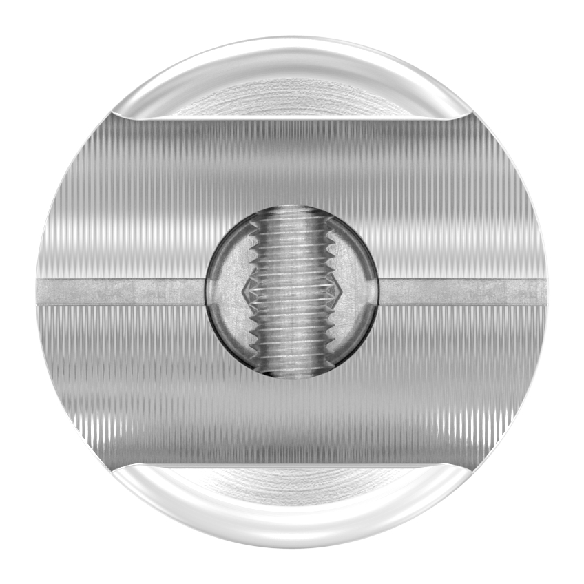 Halter für rundes Klemmprofil 21,3mm Anschluss: 42,4mm, V2A