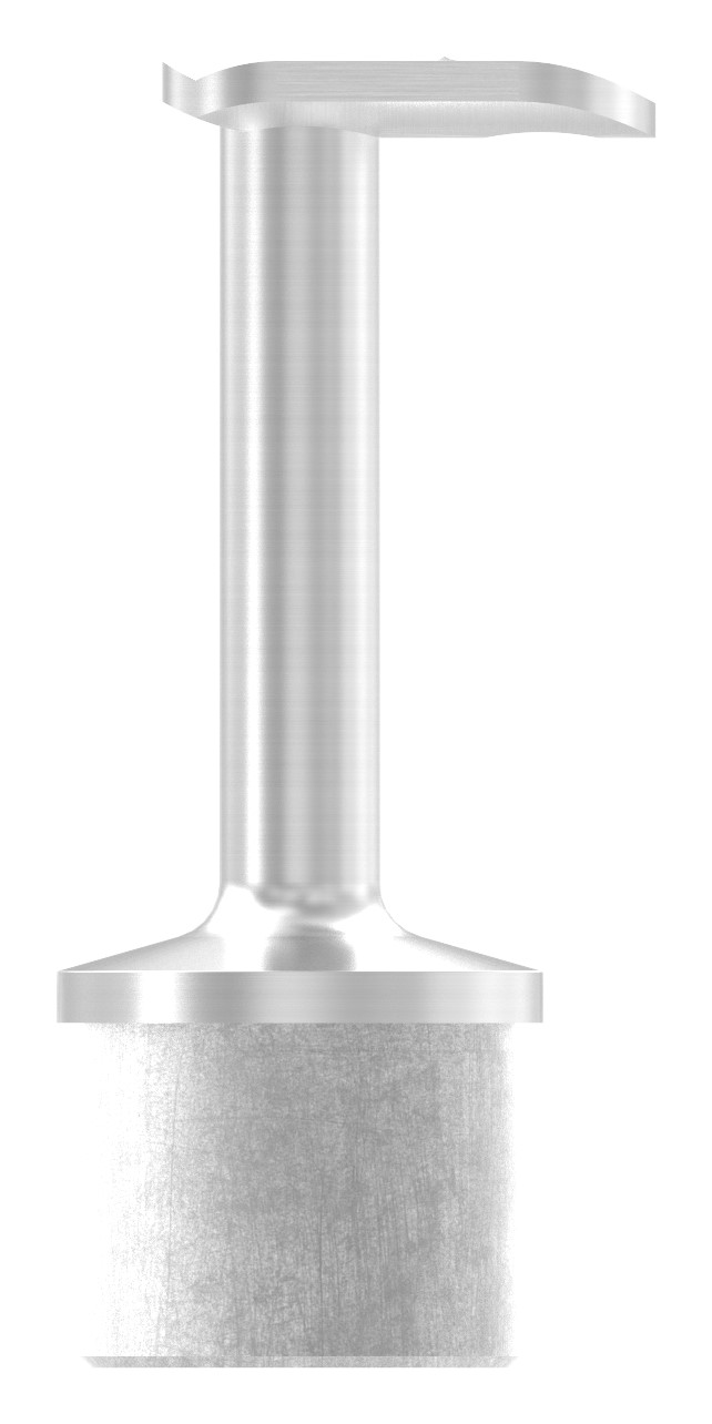 Rohrabschlussstopfen für Rohr 42,4x2,0mm, Handlaufanschlussplatte 90°, V2A