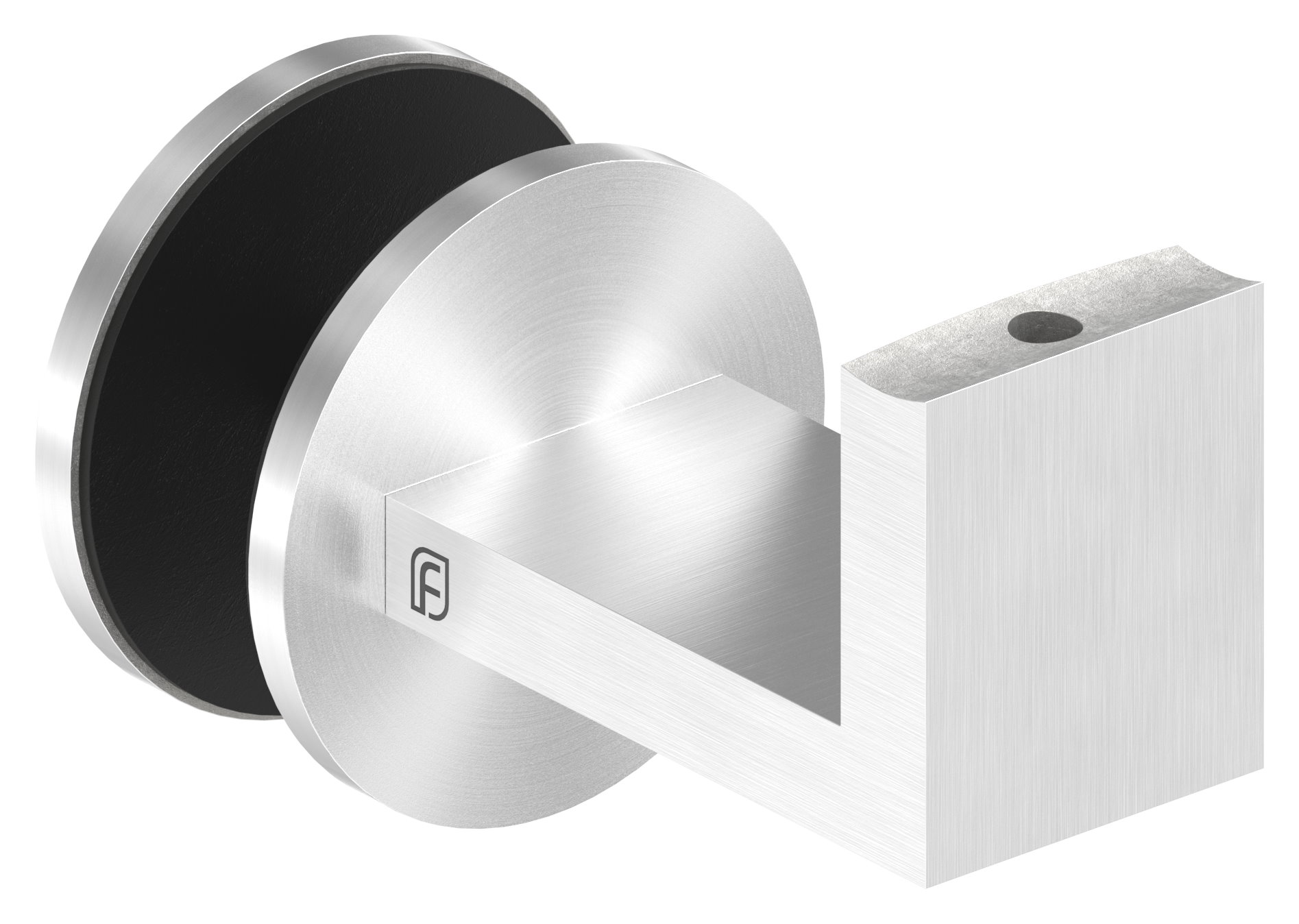 Sensa Design 1, für Rohr 42,4mm, für Montage an Glas, V2A